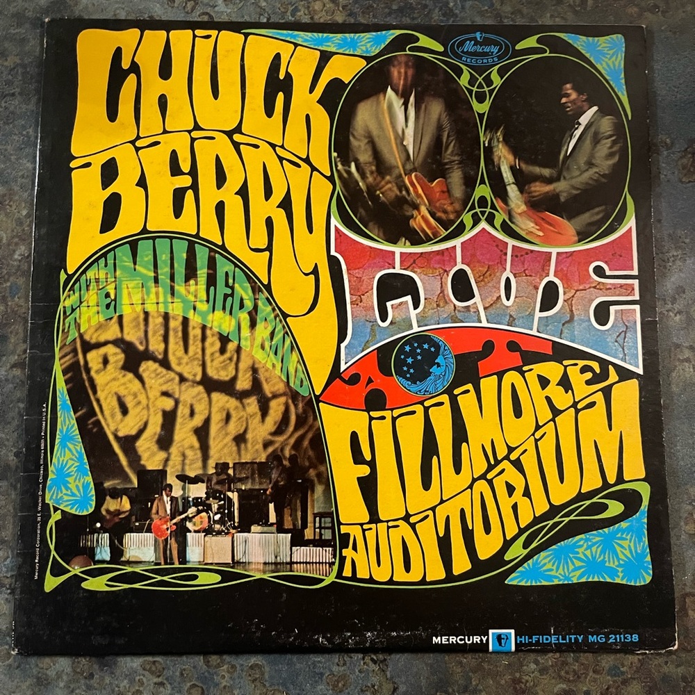 Vinyl Record - Chuck Berry with the Miller Band Live at Fillmore Audition